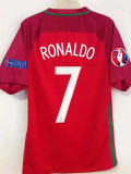 2016 Portugal Home Retro Soccer Jersey