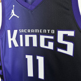22/23 KINGS SABONIS #11  Flying Man Limited EditionTop Quality Hot Pressing Retro NBA Jersey