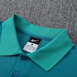 25-26 Portugal Green Polo Collar Pants Set