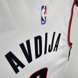 22/23 Trail Blazers AFIDIA #8 White City Edition Top Quality Hot Pressing NBA Jersey