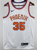 17/18 SUNS Booker #35White Retro Top Quality Hot Pressing NBA Jersey