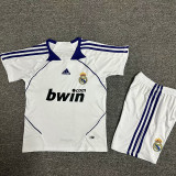 2007/2008  RMA Home Kids Retro Soccer Jersey