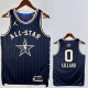 23/24 ALL-STAR LILLARD #0 Blue Top Quality Hot Pressing NBA Jersey