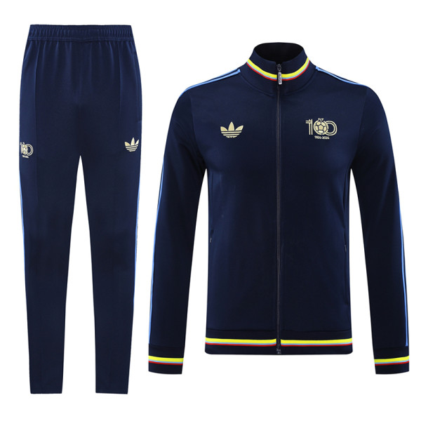 25-26 Colombia  Royal Blue 100th Anniversary Edition Jacket Tracksuit