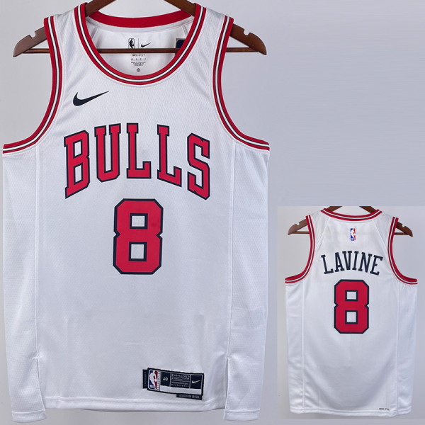 22/23 BULLS LAVINE #8 White Top Quality Hot Pressing NBA Jersey