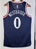 24/25 Clippers WESTBROOK #0 Navy Blue Away Top Quality Hot Pressing NBA Jersey