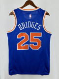 KNICKS BRIDGES #25Blue Top Quality Hot Pressing NBA Jersey