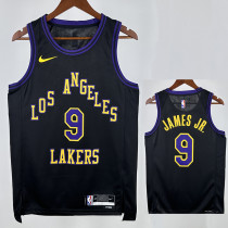 22/23 LAKERS BROWNIES # 9 Black City EditionTop Quality Hot Pressing NBA Jersey(城市黑、圆领)