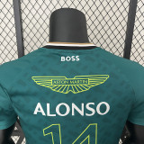 2024 F1 Aston Martin #14 Green Racing Suit(圆领、14号)
