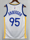 22/23 WARRIORS ANDERSON # 95 White Top Quality Hot Pressing NBA Jersey(V领)