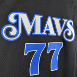 23/24 Dallas Mavericks DONCIC #77 Black City Edition Top Quality Hot Pressing NBA Jersey(V领)
