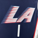 2018/2019 Clippers HARDEN #1 Dark Blue City Edition Top Quality Hot Pressing NBA Jersey