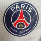 2025  PSG White Player Version  Polo Shirt