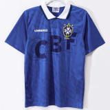 1991-1993 Brazil Away Retro Soccer Jersey