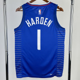 22/23 CLIPPERS HAROEN #1 Blue Top Quality Hot Pressing NBA Jersey