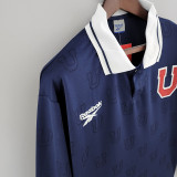 1998 Universidad De Chile Home Retro Long Sleeve  Soccer Jersey(长袖、胸前无广告）