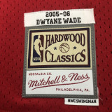 2005/2006 Miami Heat WADE #3 Red Retro Top Quality Hot Pressin g NBA Jersey