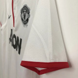 2013/2014 Man Utd Away White Retro Soccer Jersey