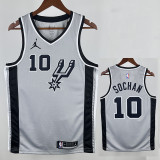 20/21 Sa Spurs SUOHAN #10 Grey Flying Man Edition Top Quality Hot Pressing NBA Jersey(飞人）