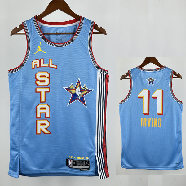 24/25 ALL-STAR IRVING # 11 Light  Blue Top Quality Hot Pressing NBA Jersey