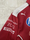 2025 Ferrari  Red Polo Racing Suit（翻领）