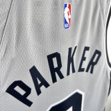 20/21 Sa Spurs PARKER # 9 Grey Flying Man Edition Top Quality Hot Pressing NBA Jersey(飞人）