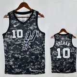 Sa Spurs SUOHAN # 10 Camouflage Top Quality Hot Pressing NBA Jersey
