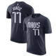 24/25 LAKERS DONCIC'#77 Grey Black Cotton  shirts