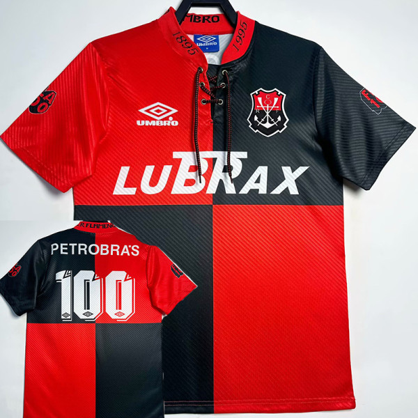 1995  Flamengo 100th Anniversary Edition Retro Soccer Jersey