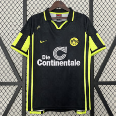 1996/1997 Dortmund Away Black Retro Soccer Jersey