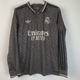 24/25 RMA Third  Long sleeve Fans Soccer Jersey(长袖）