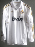 2011/2012 RMA Home Long Sleeve  Retro Player Version Soccer Jersey(球员)