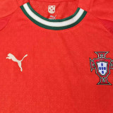 25-26 Portugal Home Kids Player Version Soccer Jersey