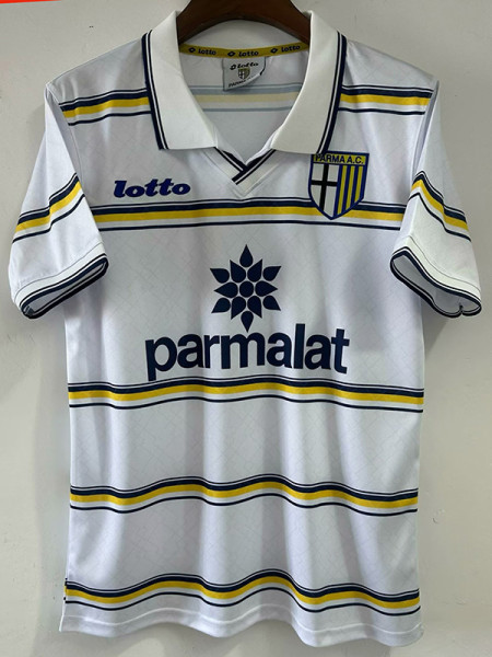 1998/1999 Parma White Retro Soccer Jersey