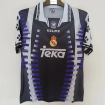 1997/1998 RMA Away Black Retro Soccer Jersey