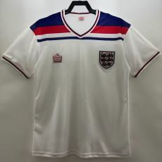 1980/1982 England Home White Retro Soccer Jersey