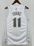 24/25 Dallas Mavericks IRVING #11 White  City Edition  Top Quality Hot Pressing Retro NBA Jersey