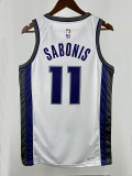 22/23 KINGS SABONIS #11 White Home Top Quality Hot Pressing Retro NBA Jersey