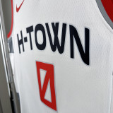 19/20  ROCKETS Russell Westbrook # 0 White Top Quality Hot Pressing NBA Jersey (City Edition)城市版