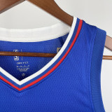 22/23 Clippers WESTBROOK #0 Blue Top Quality Hot Pressing NBA Jersey