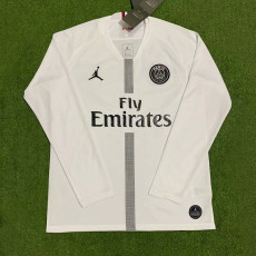 2018/2019 PSG Paris Jordan White Long Sleeve Retro Soccer Jersey (长袖)