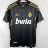 2011/2012 RMA Away Black Retro Soccer Jersey (钢印)