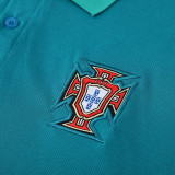 25-26 Portugal Green Polo Collar Pants Set