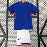 24/25 France Home Kids Soccer Jersey