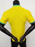 22-23 Brazil Home  Player Version Soccer Jersey