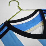 2014 Argentina Home Retro Soccer Jersey