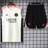 25-26 PSG Beige Tank top and shorts suit