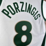 23/24 CELTICS PORZINGIS #8 White City Edition Home Top Quality Hot Pressing NBA Jersey