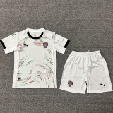 25-26 Portugal Away Kids  Soccer Jersey