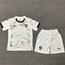 25-26 Portugal Away Kids  Soccer Jersey